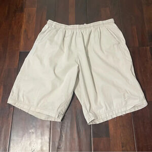 Vintage Gray Tag Nike Shorts Beige Men’s Size XL Drawstring Stretch